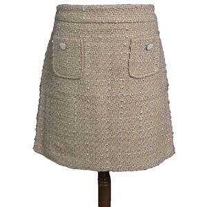 Madison d’Amelie (Paris) Caramel Slubby Mini Skirt 8